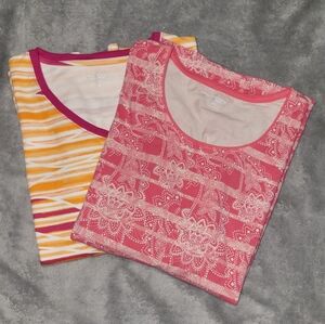 Cotton Casual Colorful Women's T-shirts 12P